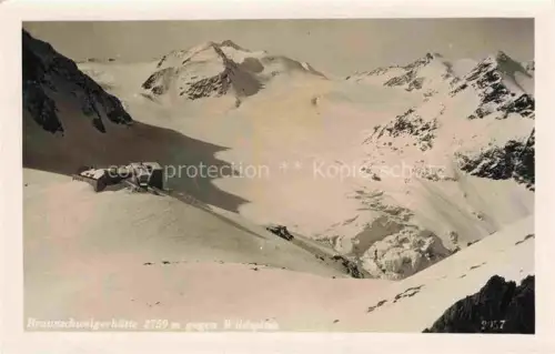 AK / Ansichtskarte Imst Tirol AT Winterpanorama Braunschweigerhuette gegen Wildspitzen oetztaler Alpen
