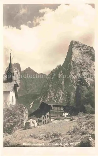 AK / Ansichtskarte Hinterbaerenbad Kaisertal Tirol AT Teilansicht mit Kirche