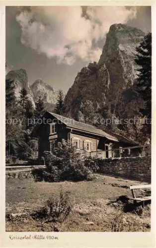 AK / Ansichtskarte Hinterbaerenbad Kaisertal Tirol AT Kaisertal-Huette