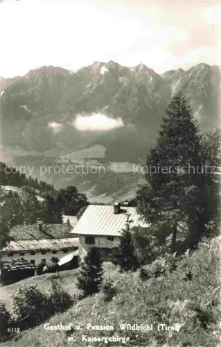 AK / Ansichtskarte KUFSTEIN Tirol AT Gasthof Pension Wildbichl mit Kaisergebirge