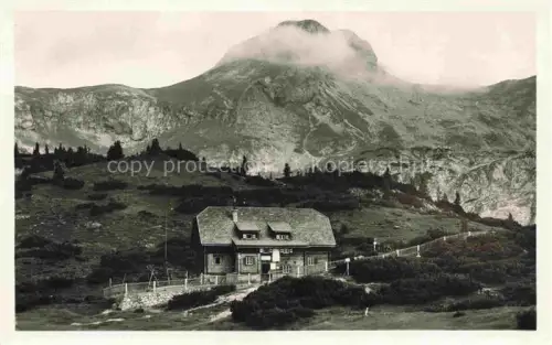 AK / Ansichtskarte Tragoess Steiermark AT Hochschwab Sonnschienhuette mit dem Ebenstein