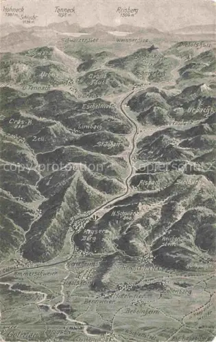 AK / Ansichtskarte Kaysersberg Kaisersberg Alsace 68 Haut Rhin und Umgebung Schlachtfeld in den Vogesen aus der Vogelperspekte Feldpost