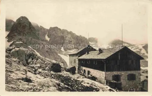 AK / Ansichtskarte Hallstadt Hallstatt Traunviertel Oberoesterreich AT Simonyhuette und Schoeberl Dachsteingebirge