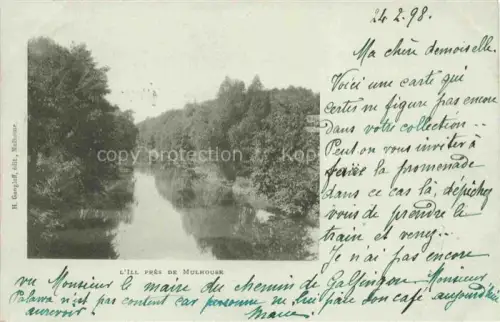 AK / Ansichtskarte MULHOUSE Muehlhausen 68 Haut-Rhin L'Ill près la ville Weltpostverein