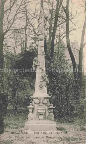 AK / Ansichtskarte MULHOUSE Muehlhausen 68 Haut-Rhin Square Steinbach la Vierge aux Roses Steinbachpark Rosen-Jungfrau