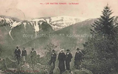 AK / Ansichtskarte Le Hohneck Gerardmer 88 Vosges Bei Bergwanderung Vogesen