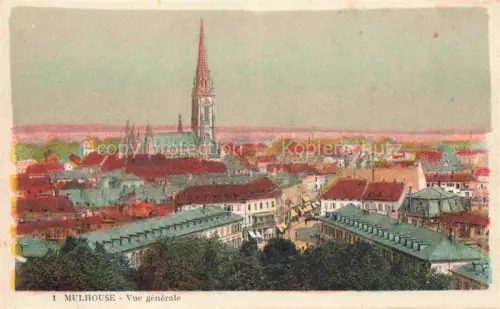 AK / Ansichtskarte MULHOUSE Muehlhausen 68 Haut-Rhin Vue générale Eglise
