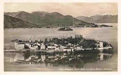 AK / Ansichtskarte Isola-Bella Lago Maggiore Verbano-Cusio-Ossola PiemonteIT con Isola Madre e Pollanza veduta aerea