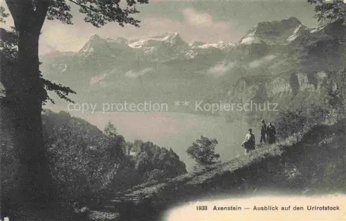 AK / Ansichtskarte Axenstein Morschach SZ Panorama Ausblick auf den Urirotstock