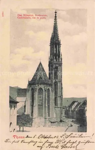 AK / Ansichtskarte Thann  ALsace 68 Haut-Rhin Muenster Cathédrale