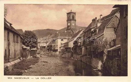 AK / Ansichtskarte Masevaux Masmuenster 68 Haut-Rhin La Doller Haeuserpartie am Fluss Collection l'Alsace