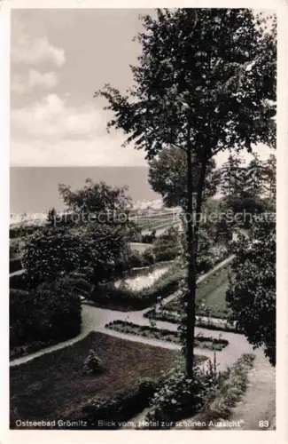 AK / Ansichtskarte GRoeMITZ Ostseebad Blick vom Hotel zur schoenen Aussicht