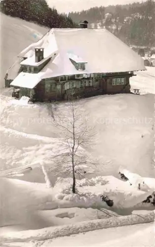 AK / Ansichtskarte Todtmoos Schwarzwald BW Felsen-Haus Winterpanorama Schwarzwald