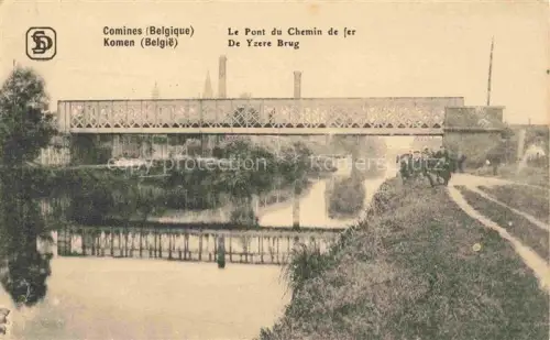 AK / Ansichtskarte Comines-Warneton Belgie Le Pont du Chemin de fer