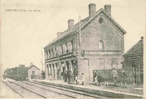 AK / Ansichtskarte Vermelles Bethune 62 Pas-de-Calais La Gare