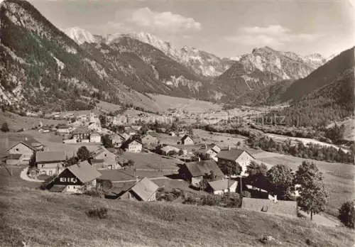 AK / Ansichtskarte Hinterstein Bad Hindelang Oberallgaeu Bayern mit Geishorn Rauhorn Kugelhorn und Aelpelespitze