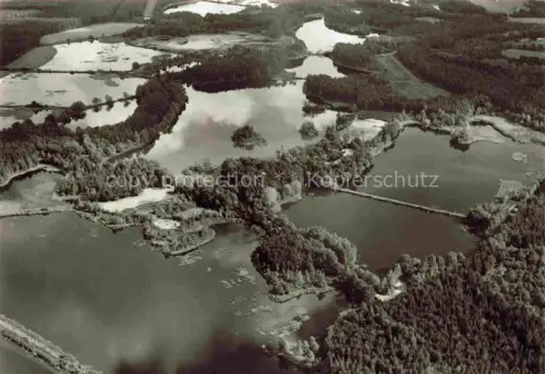 AK / Ansichtskarte Ahlhorn Grossenkneten Oldenburg Niedersachsen Fischteiche beim Blockhaus 