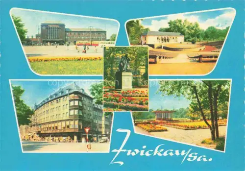 AK / Ansichtskarte ZWICKAU  Sachsen Teilansichten Robert-Schumann-Stadt Denkmal Parkanlagen