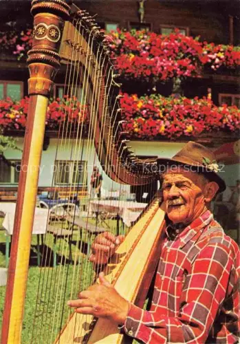 AK / Ansichtskarte Westendorf  Brixental Tirol AT Harfenspieler im Aunerhof