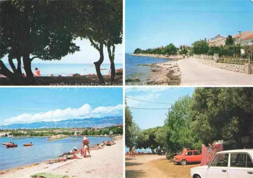 AK / Ansichtskarte Novalja Novalje Croatia Strandpartien Strandstrasse