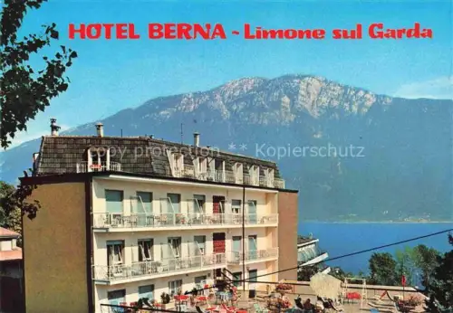 AK / Ansichtskarte Limone-sul-Garda Brescia Lombardia IT Hotel Berna