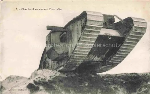 AK / Ansichtskarte Panzer Tank Char d Assaut Militaria-- 