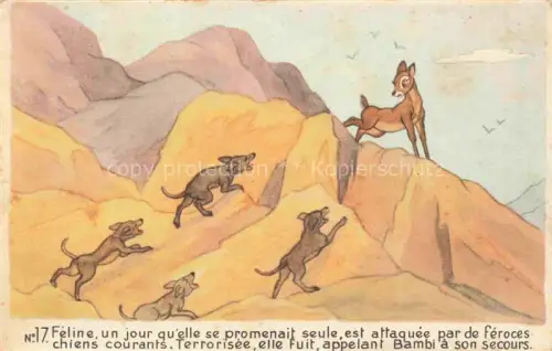 AK / Ansichtskarte Bambi Comic-Postkarte Bande Dessinee BD Fumetto-- Nr. 17 Hunde 