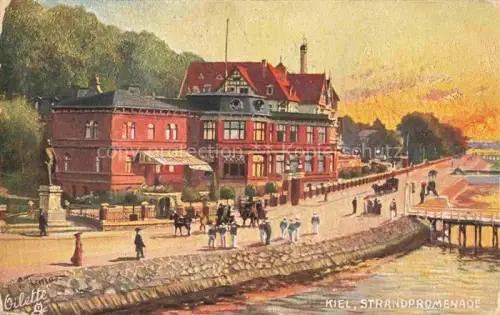 AK / Ansichtskarte Verlag Tucks Oilette Serie Nr. 616 B Kiel Strandweg 