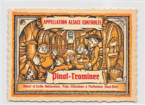 AK / Ansichtskarte Pfaffenheim Alsace Guebwiller 68 Haut Rhin Pinot Traminer Robert et Cyrille Meistermann Vin d'Alsace