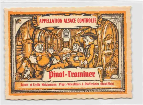 AK / Ansichtskarte Pfaffenheim Alsace Guebwiller 68 Haut Rhin Pinot Traminer Robert et Cyrille Meistermann Vin d'Alsace