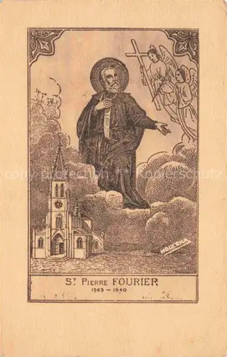 AK / Ansichtskarte Mirecourt Neufchateau 88 Vosges St. Pierre Fourier Eglise Dessin Kuenstlerkarte