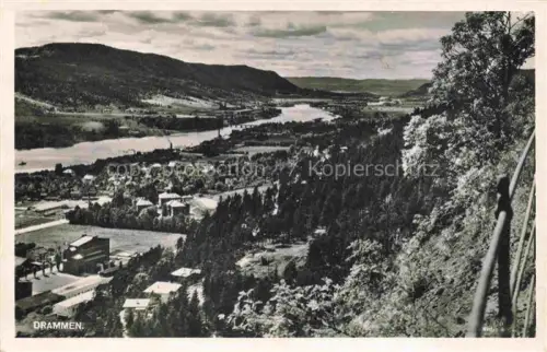 AK / Ansichtskarte Drammen Buskerud Norge Panorama