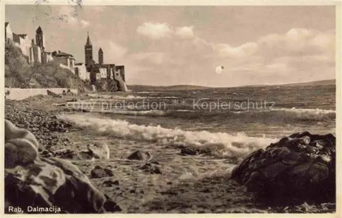 AK / Ansichtskarte Rab  Croatia Kuestenpanorama Strand