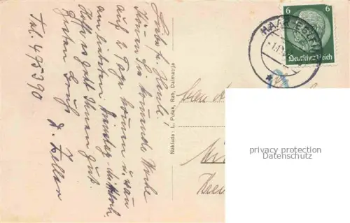 AK / Ansichtskarte Rab  Croatia Kuestenpanorama Strand