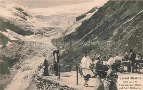 AK / Ansichtskarte Gletscher Ferner Glacier Glaciar Ghiacciaio-- Pension Restaurant Sassal Masone Palue  