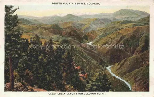 AK / Ansichtskarte Denver Colorado Denver Mountain Parks Clear Creek Canon from Colorow Point