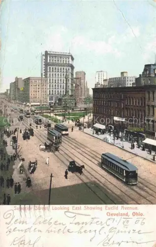 AK / Ansichtskarte CLEVELAND  Ohio USA Superior Street looking East showing Euclid Avenue
