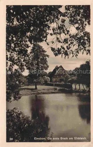 AK / Ansichtskarte ELMSHORN Pinneberg Schleswig-Holstein Die erste Brack am Sueddeich