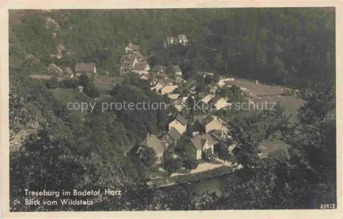 AK / Ansichtskarte Treseburg Thale Harz Sachsen-Anhalt Blick vom Wildstein