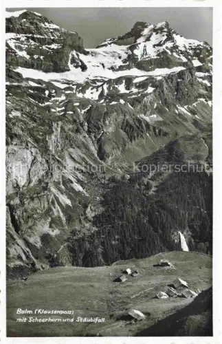 AK / Ansichtskarte Balm Klausenpass 1948m UR Panorama Blick gegen Scheerhorn und Staeubifall