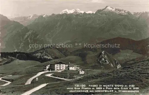 AK / Ansichtskarte Jaufenpass 2094m Passo del Giovo Bolzano IT Panorama Blick gegen Hochfeiler und Wildekreuzspitze Alpen