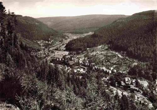 AK / Ansichtskarte WILDBAD  Bad Schwarzwald BW Panorama Blick vom Sommerberg