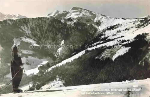 AK / Ansichtskarte Wildschoenau Kufstein Tirol AT Skigebiet Blick vom Markbachjoch auf Feldalpenhorn