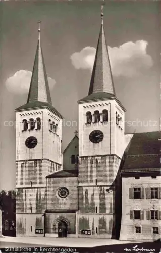 AK / Ansichtskarte BERCHTESGADEN Bayern Stiftskirche