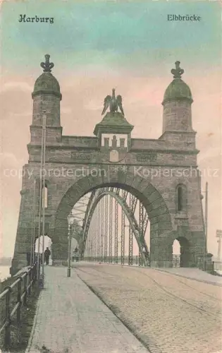 AK / Ansichtskarte Harburg Elbe Hamburg Elbbruecke
