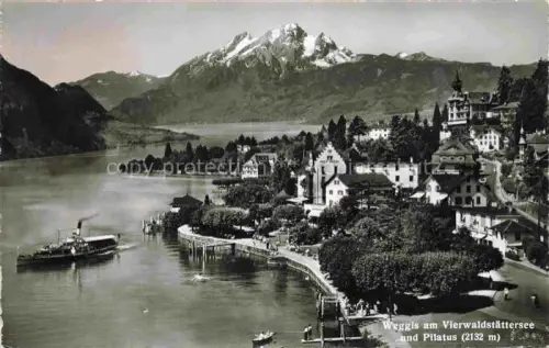 AK / Ansichtskarte Weggis Vierwaldstaettersee LU mit Pilatus