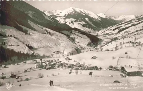 AK / Ansichtskarte Saalbach -Hinterglemm Pinzgau-Pongau AT Skiparadies mit Zwoelferkogel