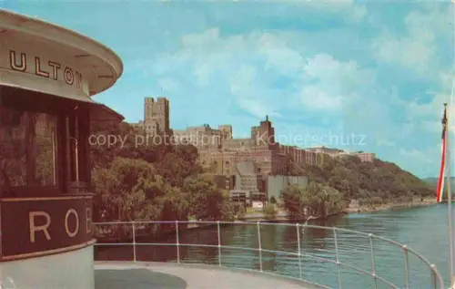 AK / Ansichtskarte NEW YORK City USA Approaching West Point Hudson River Dayline Steamer Robert Fulton