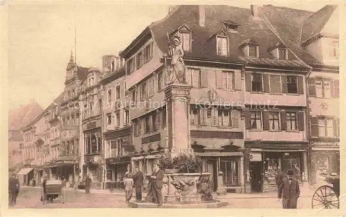 AK / Ansichtskarte FREIBURG Breisgau BW Ecke Kaiser und Bertholdstrasse mit Bertholdsbrunnen