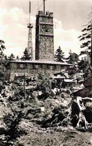 AK / Ansichtskarte Asenturm Ochsenkopf 1024m Fichtelgebirge Spiegelau Bayern Aussichtsturm